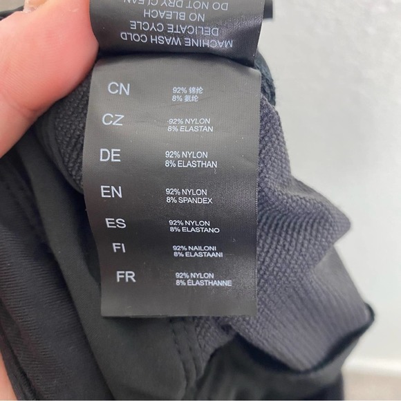 COS Women’s Black Long Sleeve Waist Wrap Midi Dress Size Large - Picture 9 of 11